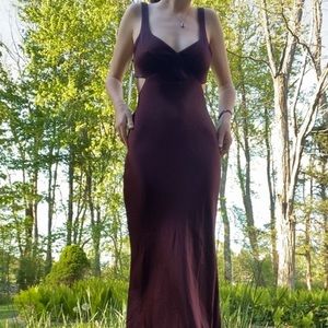 Silk plum formal dress 💜